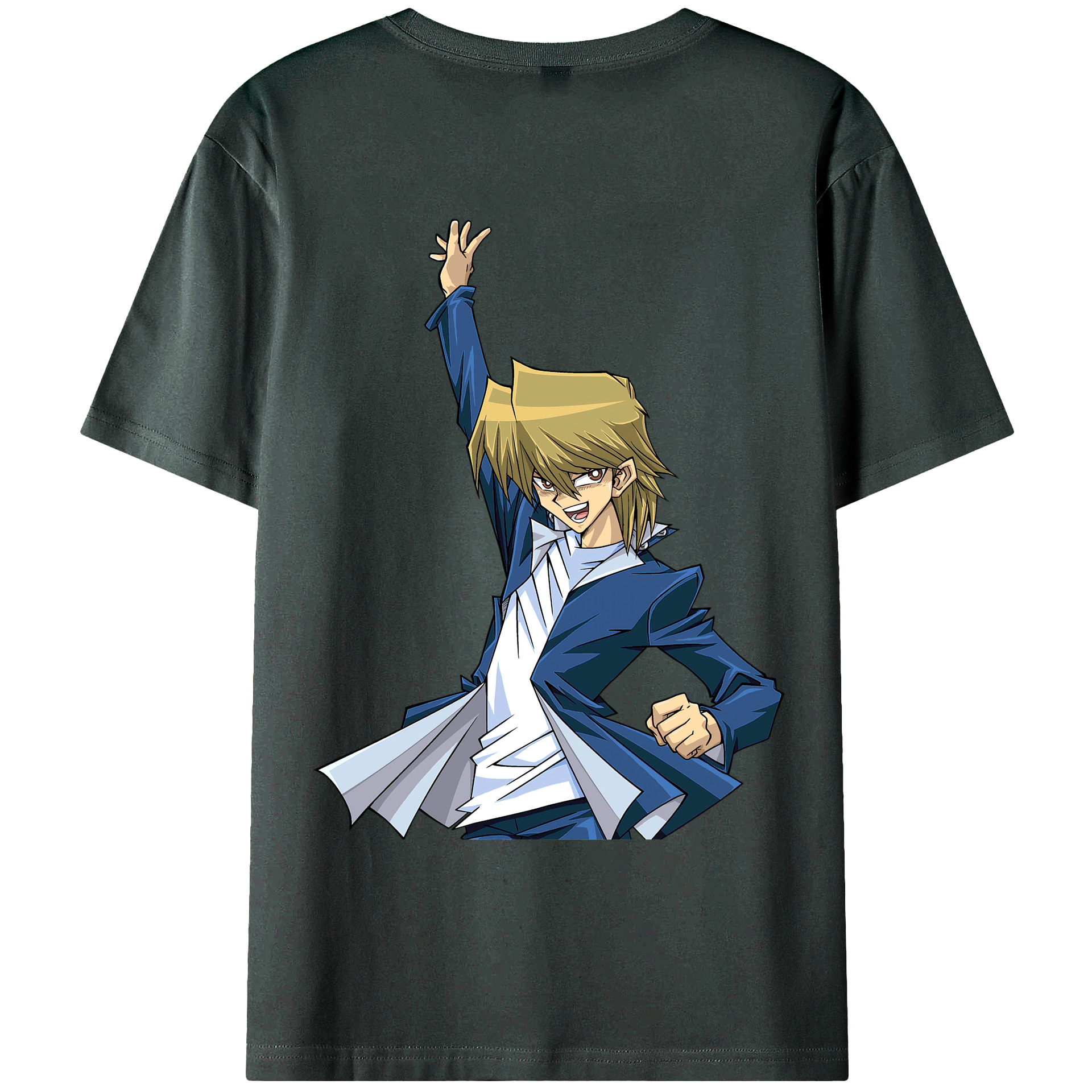 （画像用） 遊☆戯☆王 Yu-Gi-Oh! 綿100％ メンズ半袖Tシャツ（バックプリント） 通気性